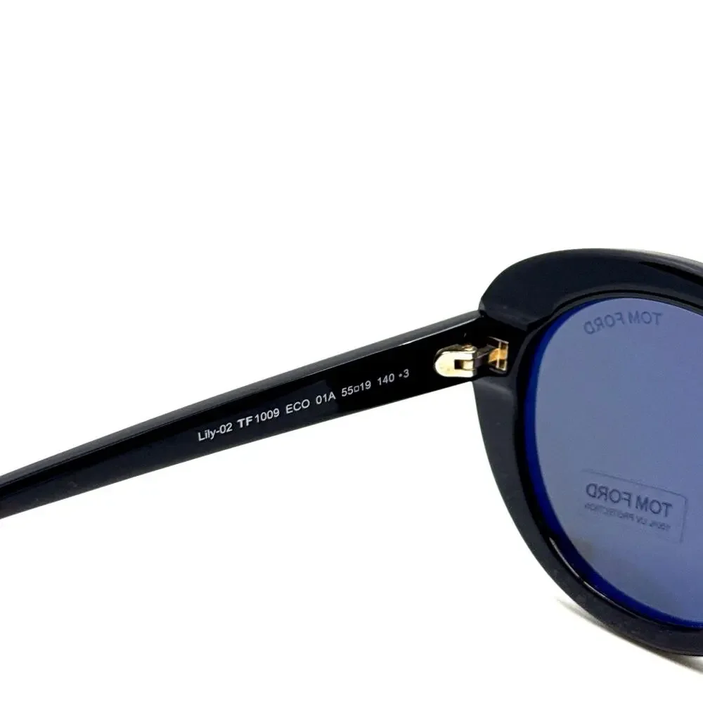 New, TOM FORD Lily-02 Sunglasses TF1009 01A Authentic